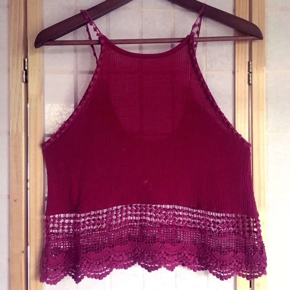 Crochet Cotton Crop Top - Free People